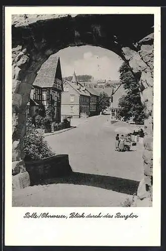 AK Polle, Blick durch das Burgtor