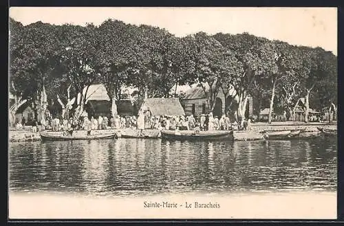 AK Sainte-Marie, Le Barachois, Boote am Ufer