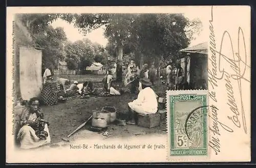 AK Nossi-Bé, Marchands de légumes et de fruits