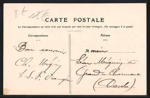 AK Diégo-Suarez, La Poste, Arrivée du Courrier