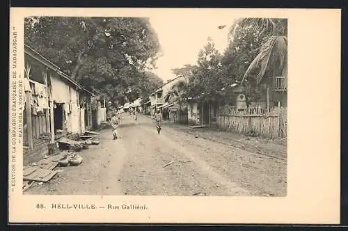 AK Hell-Ville, Rue Galliéni