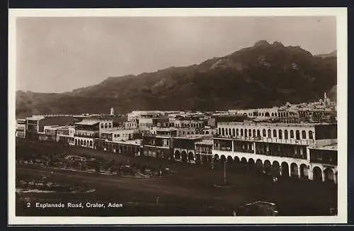 AK Aden-Crater, Teilansicht mit Esplanade Road