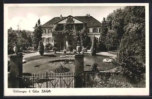 AK Dätzingen b. Calw, Schloss mit Garten