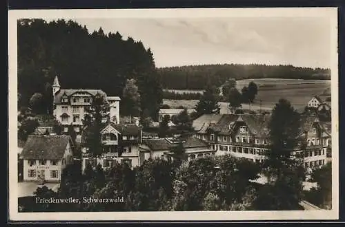 AK Friedenweiler, Blick zum Hotel und Kurhaus