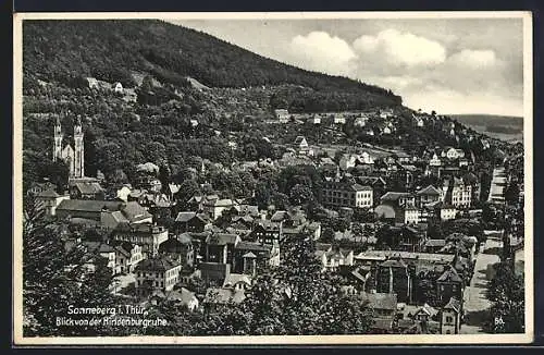 AK Sonneberg i. Thür., Blick von der Hindenburgruhe