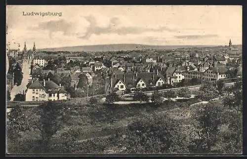 AK Ludwigsburg / Württemberg, Totalansicht