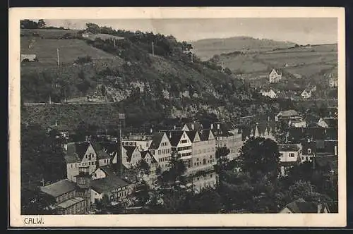 AK Calw, Teilansicht aus der Vogelschau