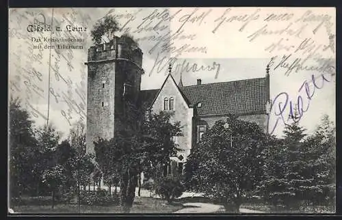 AK Alfeld a. Leine, Das Kreisständehaus mit dem Fillerturm