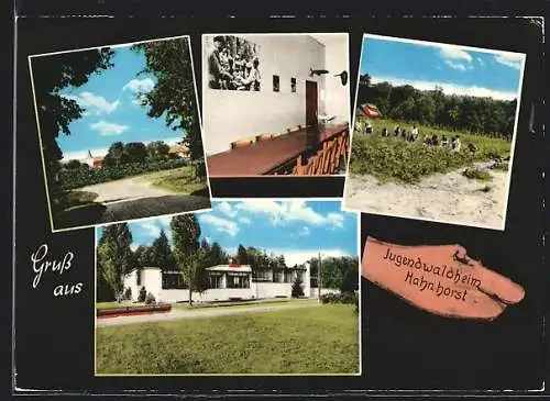 AK Schwaförden, Jugendwaldheim Hahnhorst mit Innenansicht