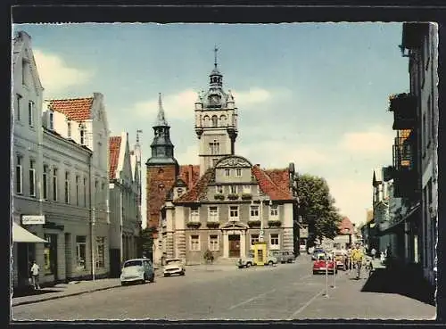 AK Verden / Aller, Markt mit Blick zum Rathaus