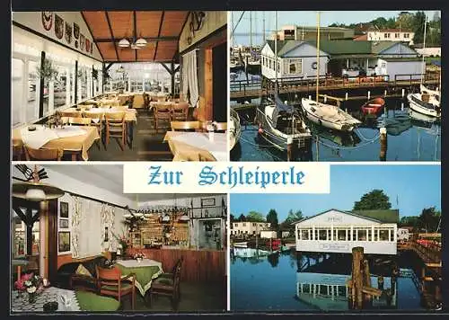 AK Bad Arnis, Gasthaus Zur Schleiperle, hafen