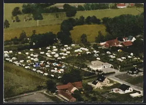 AK Söhlingen /Lüneburger Heide, Der Campingplatz Immenhoff, Fliegeraufnahme