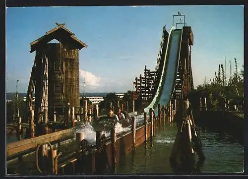 AK Sierksdorf, Die Wildwasserfahrt im Hansaland