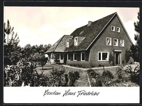 AK Nebel-Westerheide, Die Pension Haus Friedrichs