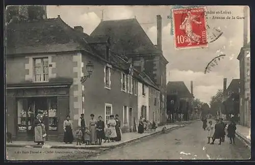 AK Richelieu /I.-et-L., Avenue de la Gare