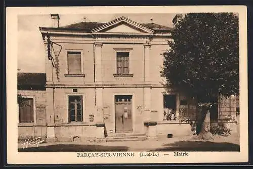 AK Parcay-sur-Vienne, Mairie