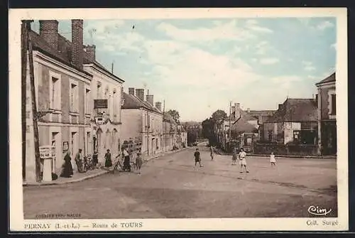 AK Pernay /I.-et-L., Route de Tours