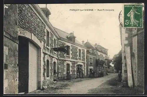 AK Parcay-sur-Vienne, Rue Principale