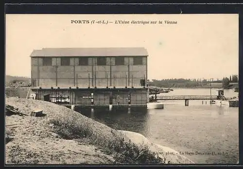 AK Ports /I.-et-L., L`Usine electrique sur la Vienne