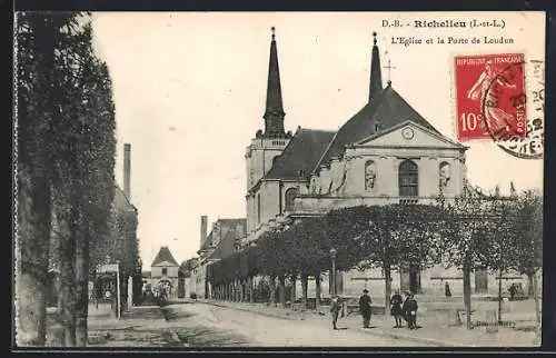 AK Richelieu /I.-et-L., L`Eglise et la Porte de Loudun