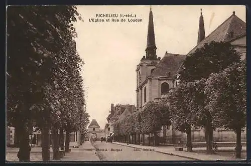 AK Richelieu, L'Eglise et Rue de Loudun