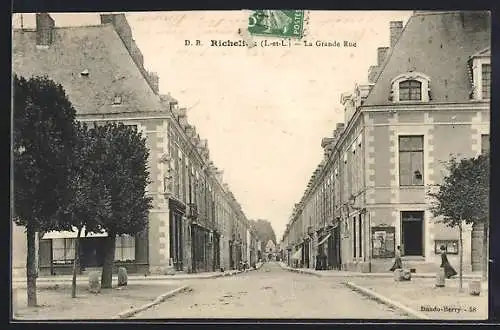 AK Richelieu /I.-et-L., La Grande Rue