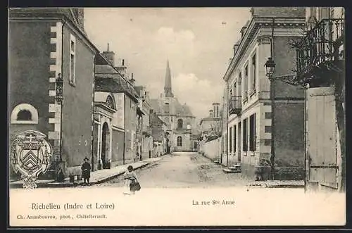 AK Richelieu /I.-et-L., La Rue Ste Anne