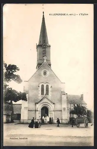 AK Villeperdue /I.-et-L., L`Eglise