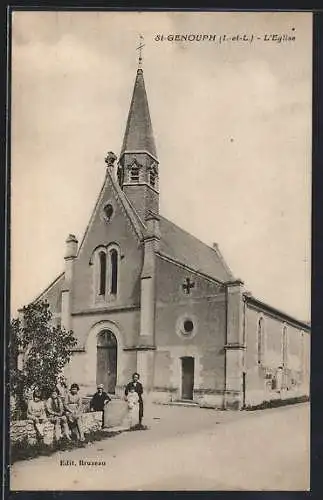 AK St-Genouph /I.-et-L., L`Eglise