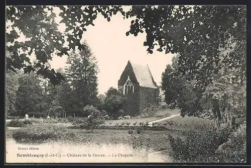 AK Semblancay /I.-et-L., Château de la Source, la chapelle
