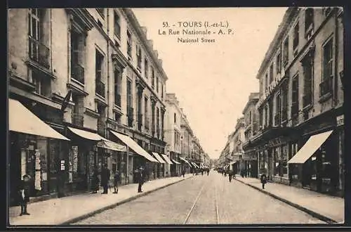 AK Tours /I.-et-L., La Rue Nationale