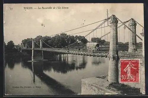 AK Tours, pont Bonaparte sur la Loire