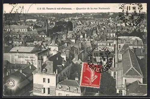 AK Tours, Quartier de la rue Nationale