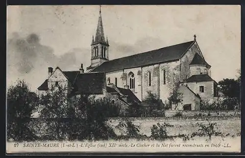 AK Sainte-Maure /I.-et-L., L`Eglise, Sud, XIIe siècle