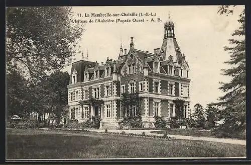 AK La Membrolle-sur-Choisille, Château de l`Aubrière, Facade Ouest