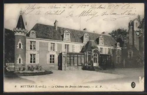 AK Mettray /I.-et-L., Le Château des Brosses, côté ouest