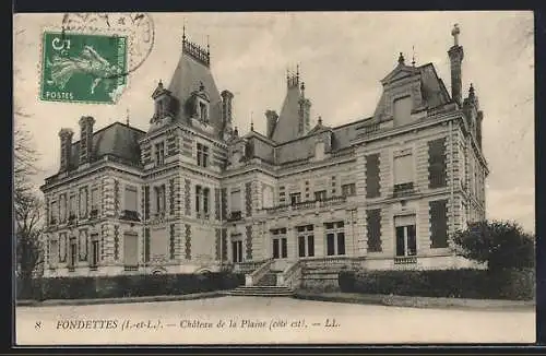AK Fondettes /I.-et-L., Château de la Plaine, côté est