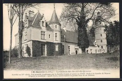 AK St-Quentin /I.-et-L., Le Château des Roches-St-Quentin