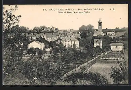 AK Vouvray, Vue Generale, cote Sud