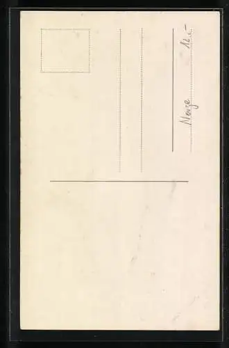 AK Norge Hardanerbrud, Norwegerin in festlicher Tracht