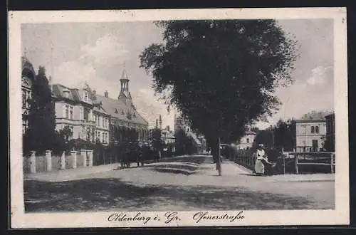 AK Oldenburg i. Gr., Sicht in die Ofenerstrasse