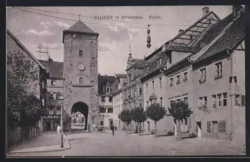 AK Villingen / Schwarzwald, Riettor und Tor-Brauerei