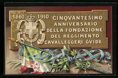 AK 19. Reggimento Cavalleggeria Guide 1860-1910