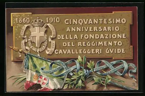 AK 19. Reggimento Cavalleggeria Guide 1860-1910