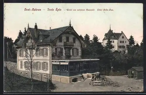 AK Drei-Aehren, Hotel zur schönen Aussicht