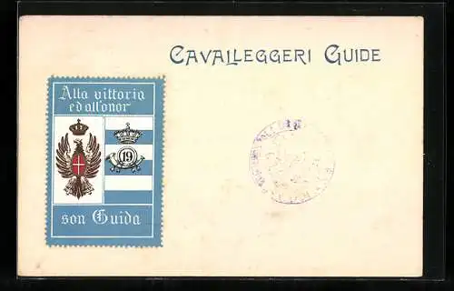 AK Reggimento di Cavalleggeri Guide (19.), Sonderbriefmarke