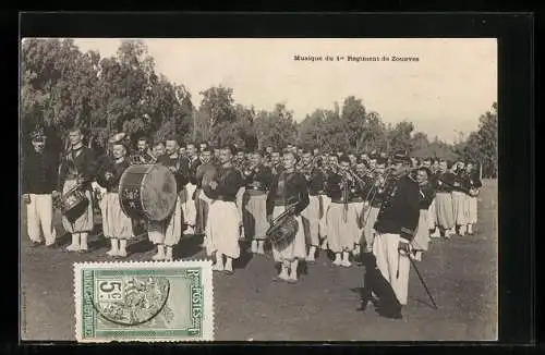 AK Musique du 1er Régiment de Zouaves