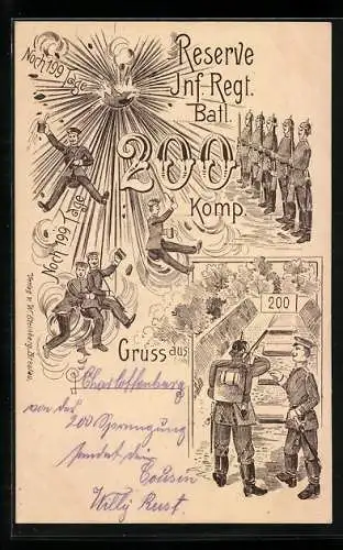 AK Reserve Inf. Regt. Batl. 200, II. Komp., Soldaten der Reserve