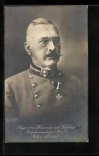 AK Korpskommandant G. d. K. Victor Dankl, Sieger von Krasnik und Lublin