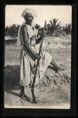 AK arabischer Soldat, arabe insurge de la Tribu des Bou-Azid